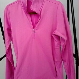 Nike Golf Therma-Fit Tour Performance Quarter Zip Pullover Pink Fleece Women’s L